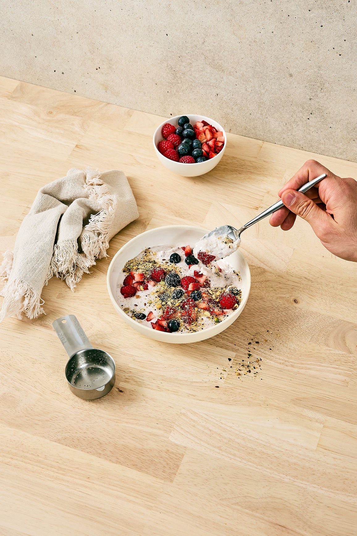 Enjoying My Daily Gut with yoghurt and fresh berries