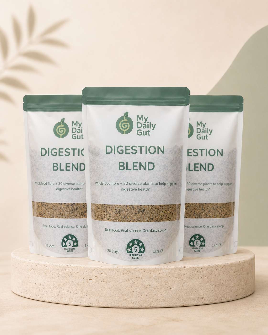 Digestion Blend 3-month bundle with three 30-day pouches