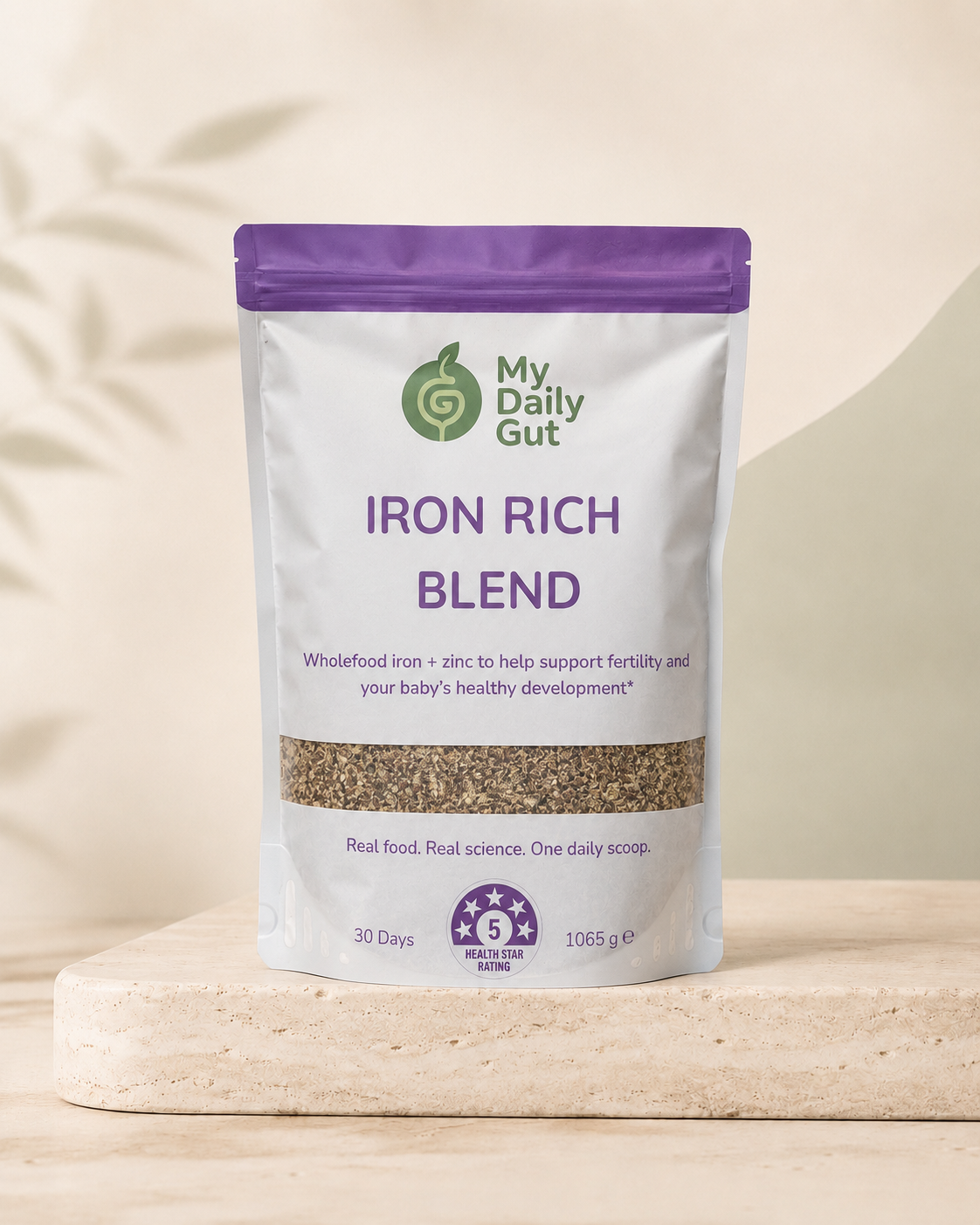 Iron Rich Blend pouch front — 30 day supply